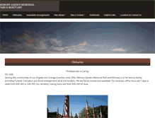 Tablet Screenshot of memorygarden.com